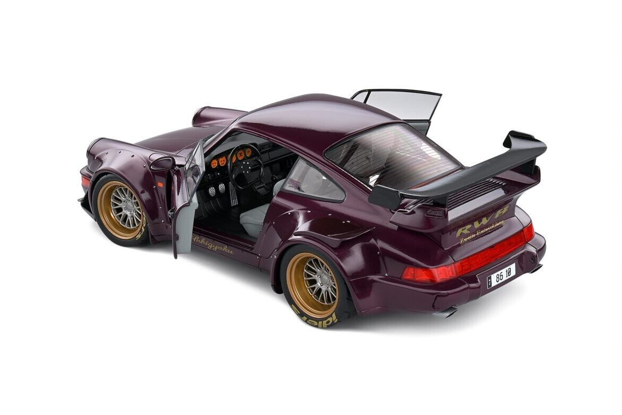 1/18 Solido 2022 Porsche 911 (964) RWB Rauh-Welt Hekigyoku (Violet 