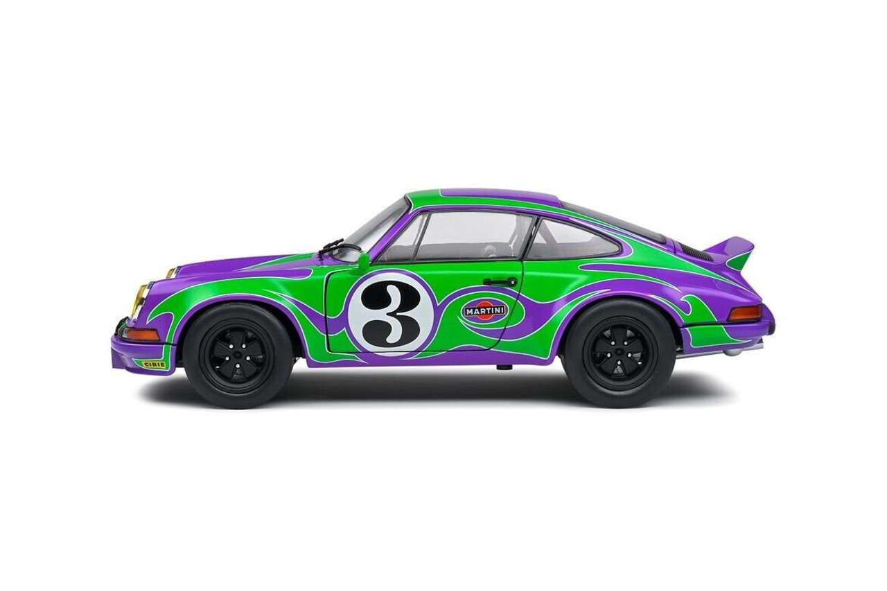 1/18 Solido 1973 Porsche 911 Purple Hippy Tribute (Purple) Diecast Car Model