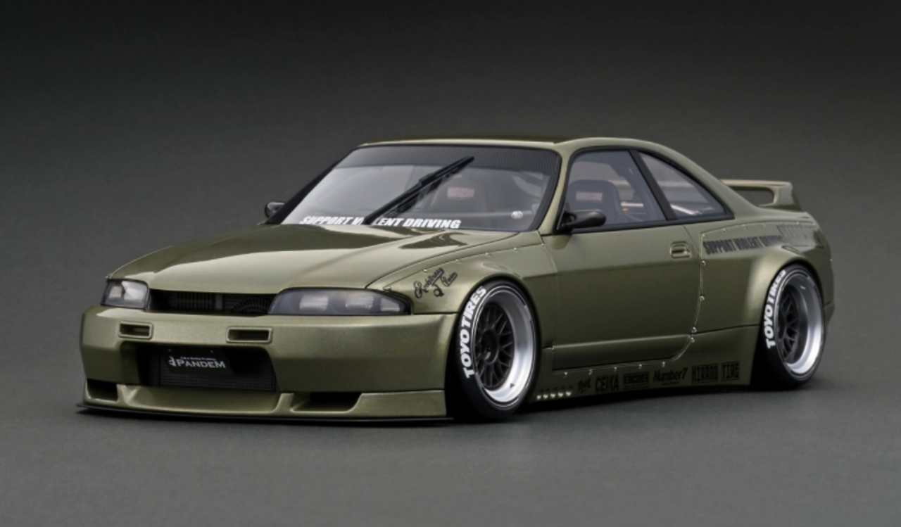 1/18 Ignition Model Nissan PANDEM GT-R (BCNR33) Millennium Jade 