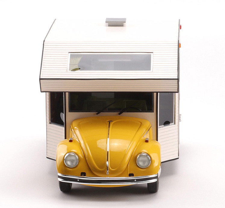 1/18 Schuco Volkswagen VW Kaefer Beetle RV Camper (Yellow) Diecast