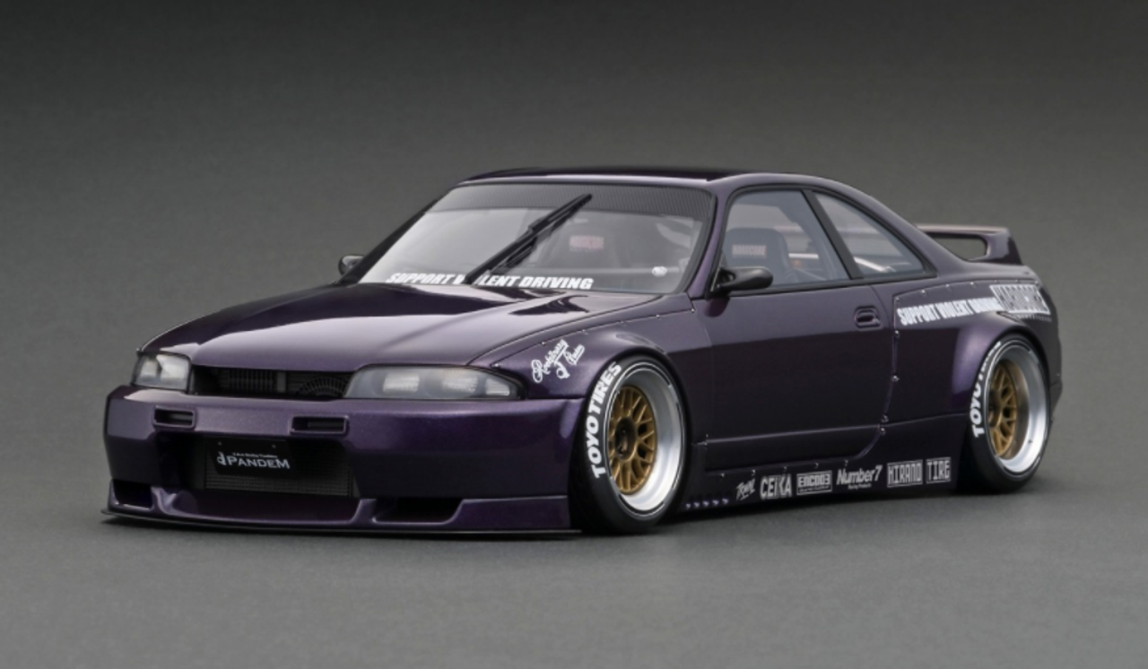 1/18 Ignition Model Nissan PANDEM GT-R (BCNR33) Purple 