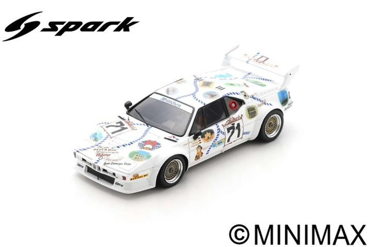 1/43 Spark 1981 BMW M1 No.71 24H Le Mans C. Danner - L. von Bayern - P. Oberndorfer Car Model