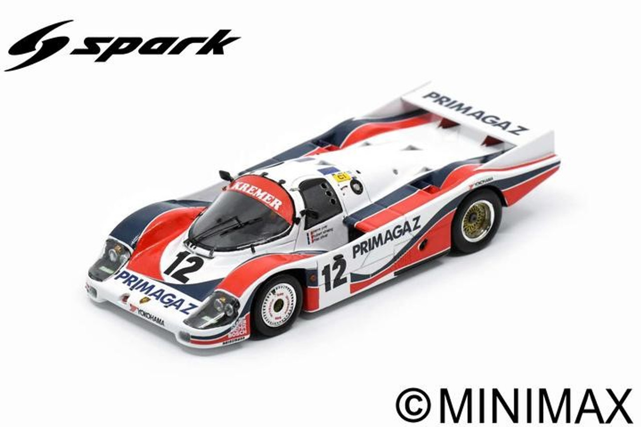 1/43 Spark 1986 Porsche 956 No.12 24H Le Mans P. Yver - H. Striebig - M. Cohen-Olivar Car Model