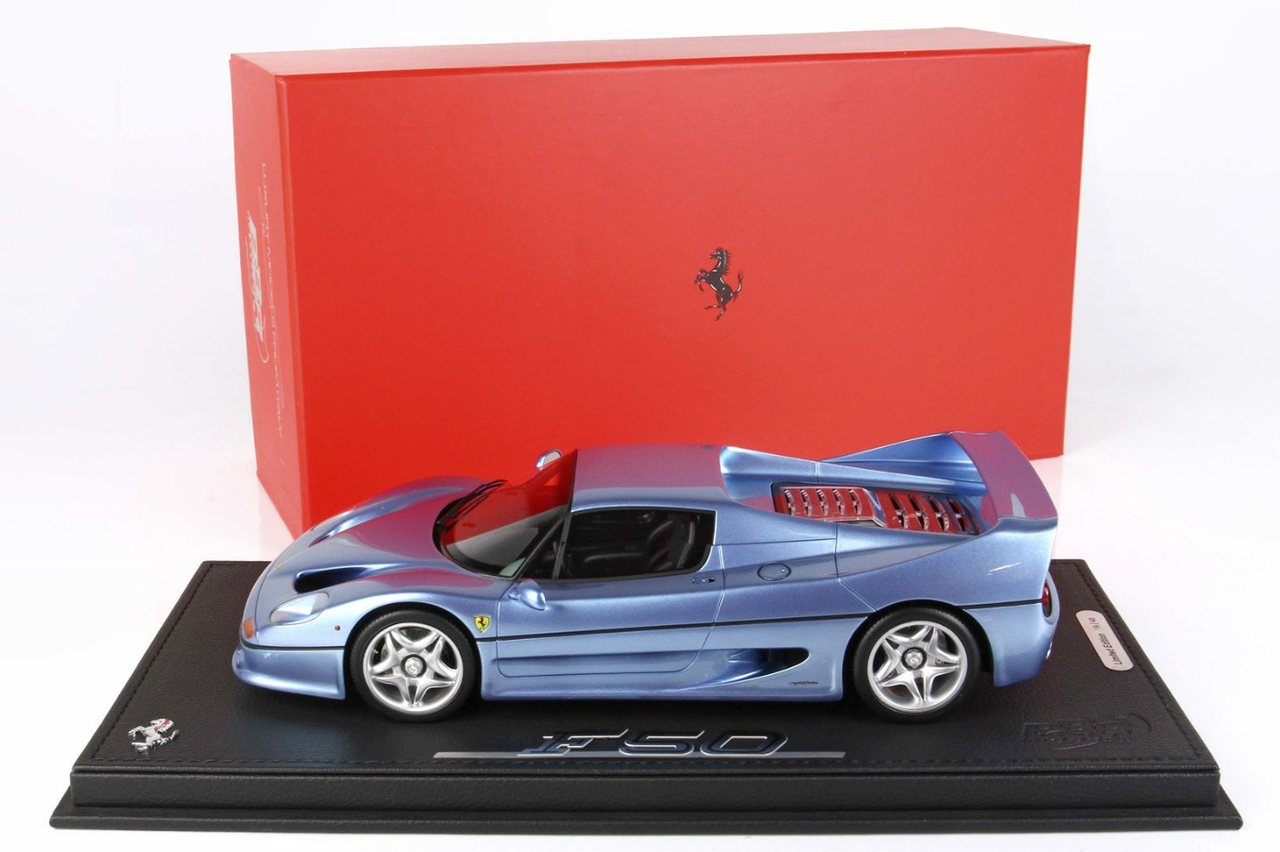 BBRモデル FERRARI F50 COUPE 1/18 BBR 1995 Ferrari F50 Coupe (Light Blue Metallic Resin