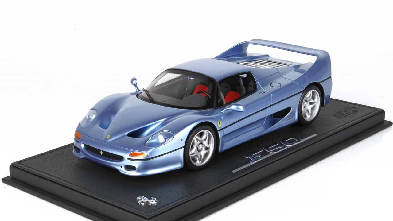 BBRモデル FERRARI F50 COUPE 1/18 BBR 1995 Ferrari F50 Coupe (Light Blue Metallic Resin