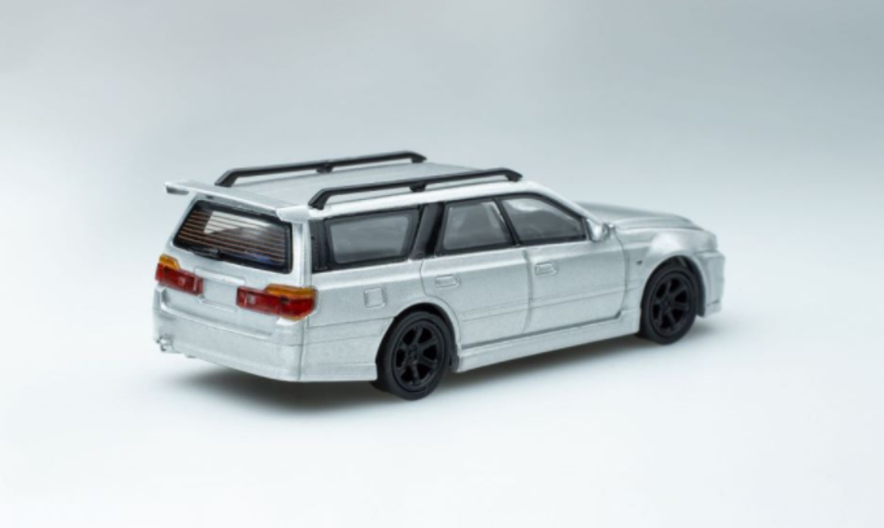 1/64 POPRACE Nissan Stagea Sliver Diecast Car Model