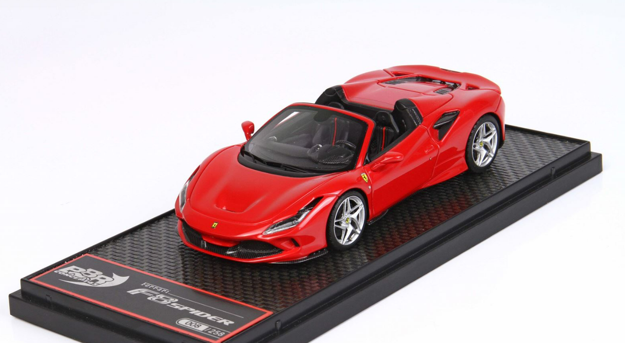 1/43 BBR Ferrari F8 Tribute Spider Rosso Corsa Red Resin Car Model Limited 