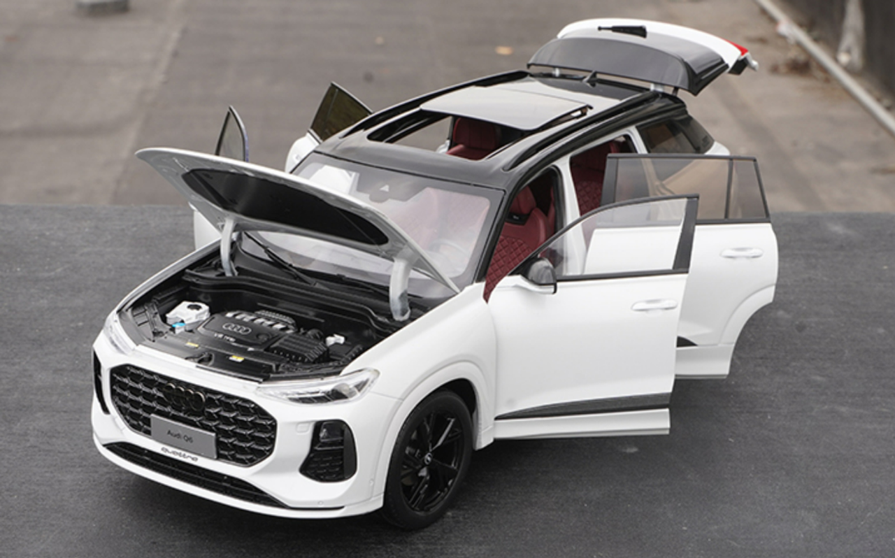 1/18 Dealer Edition 2022 Audi Q6 (White) Diecast Car Model with Lights