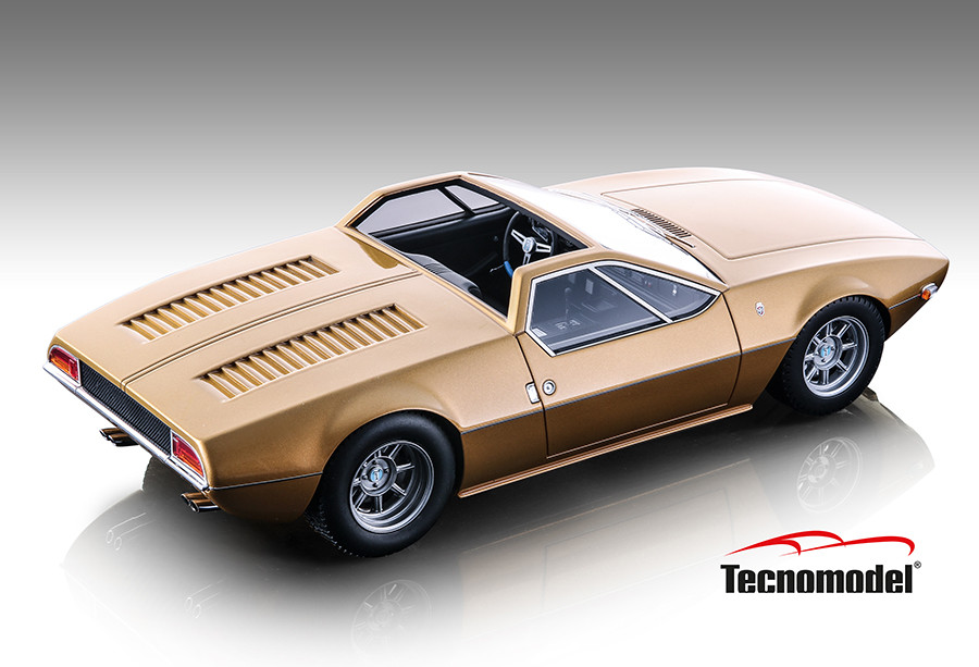 1/18 Tecnomodel De Tomaso Mangusta Spyder 1966 Metallic Gold