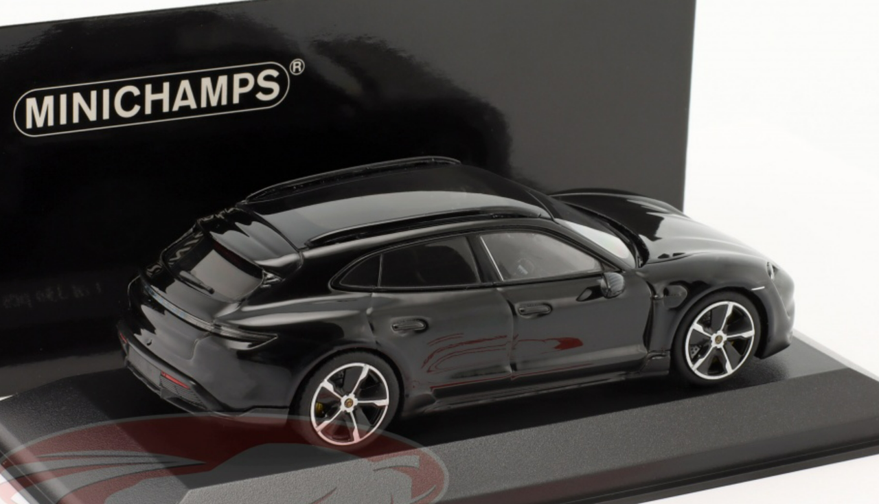 1/43 Minichamps Porsche Taycan Cross Turismo Turbo S (Black) Car Model