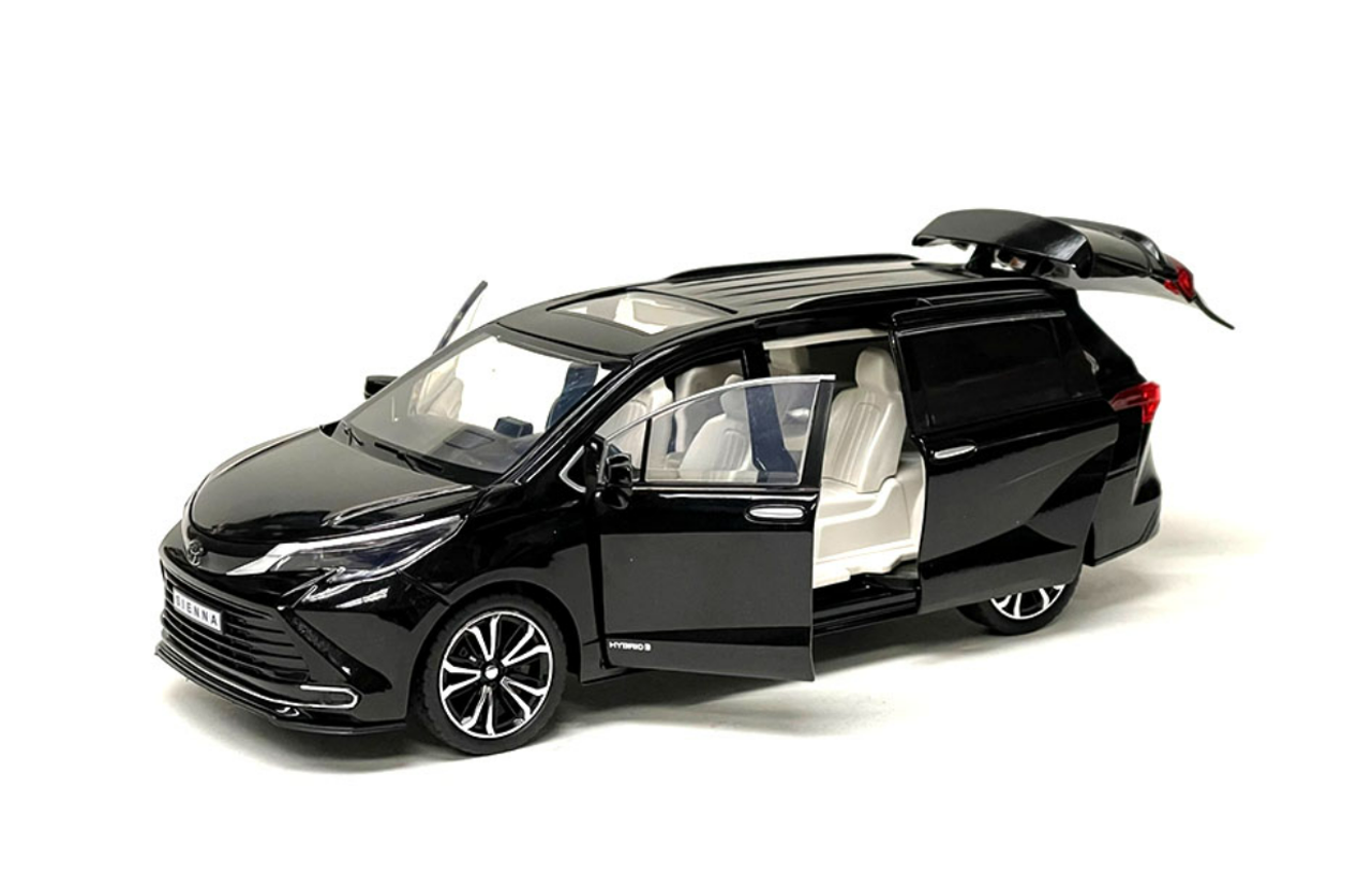 1/24 Motormax Toyota Sienna Minivan Black  Diecast Model Car 