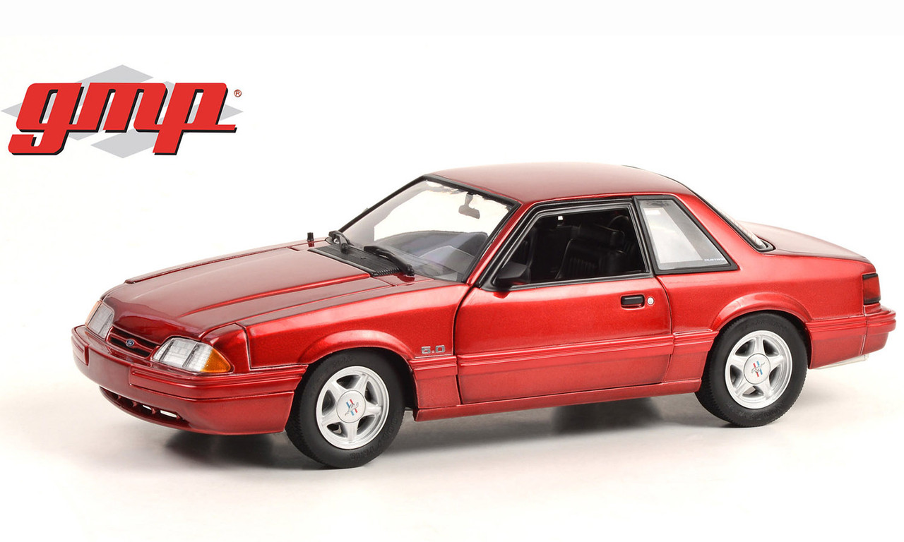 1/18 GMP 1993 Ford Mustang LX 5.0 (Electric Red with Black Interior) Diecast Car Model