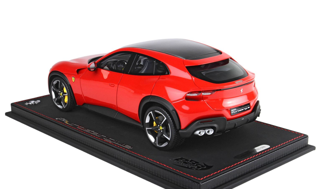 1/18 BBR Ferrari Purosangue (Rosso Corsa 322 Red with Carbon Fiber Roof) Resin Car Model Limited 250 Pieces