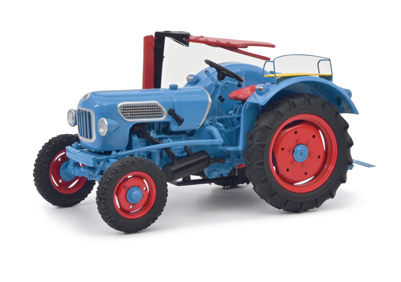 1/43 Schuco Eicher Tiger EM 200 Tractor (Blue) Diecast Car Model