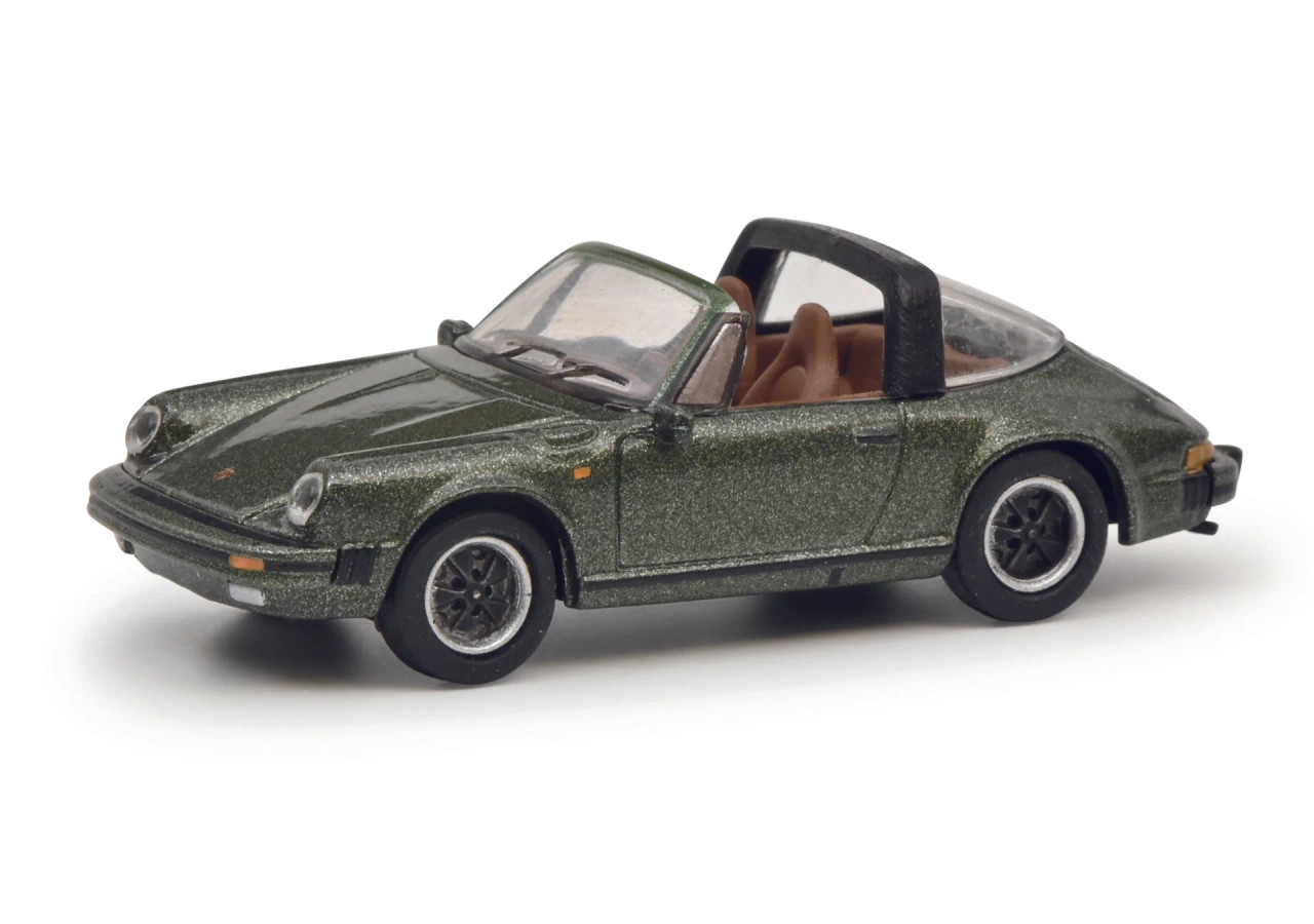 1/87 Schuco Porsche 911 Carrera 3.2 (Green Metallic) Diecast Car Model