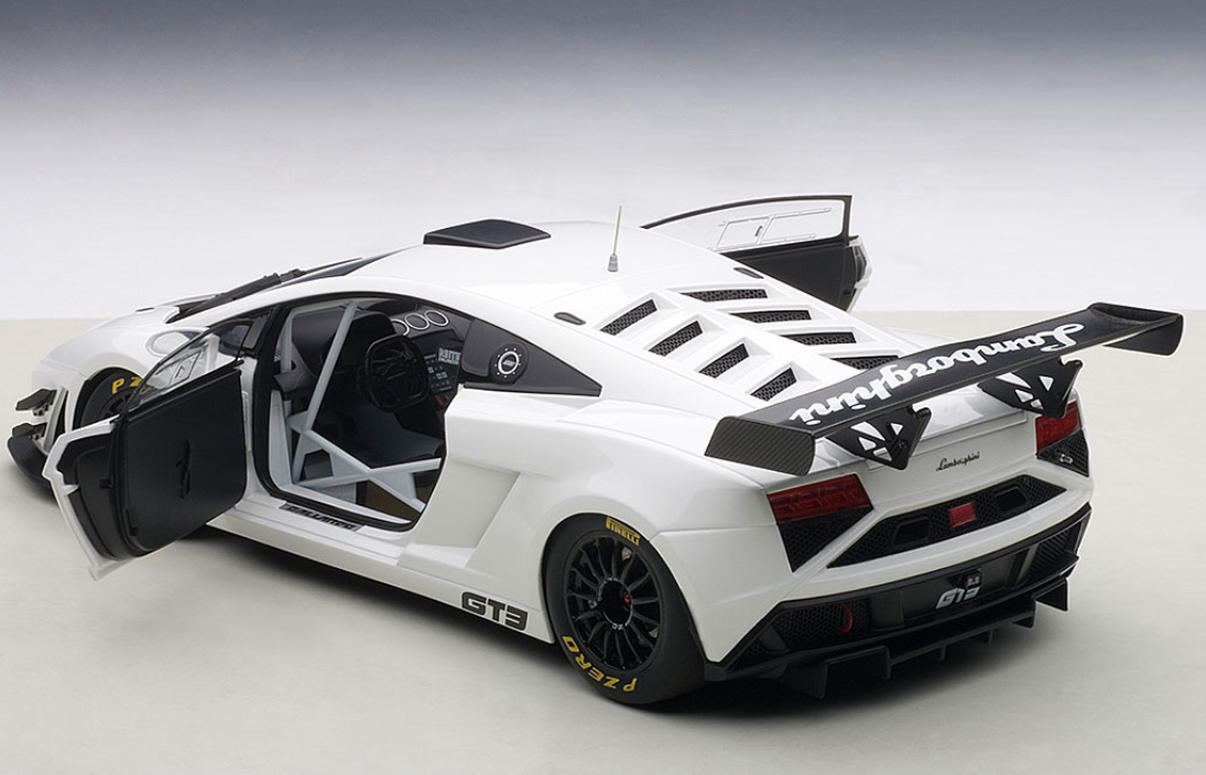 LAMBORGHINI GALLARDO GT3 FL2 2013 ORANGE METAL AUTOART 81357 1:18 COMPOSITE