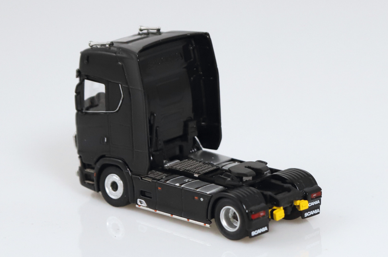 1/64 NZG Scania V8 730S 4x2 (Black) Diecast Car Model