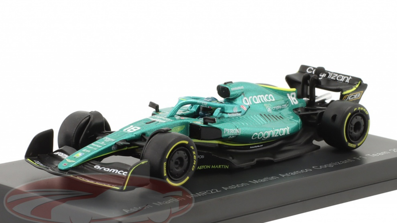 1/64 Spark 2022 Formula 1 Lance Stroll Aston Martin AMR22 #18 Car Model