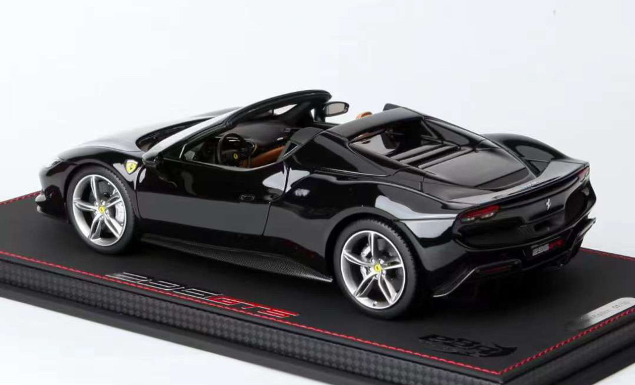 1/18 BBR Ferrari 296 GTS (New Black Daytona) Resin Car Model Limited 50 Pieces