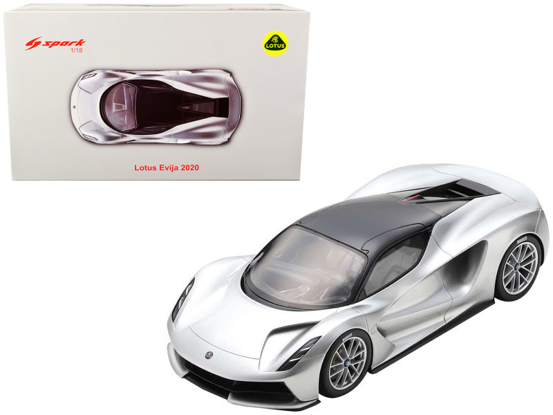 1/18 Spark 2020 Lotus Evija (Silver with Black Top) Car Model