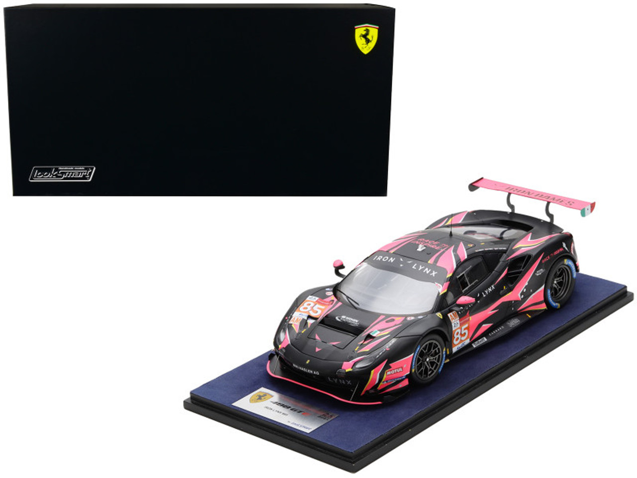 Ferrari 488 GTE #85 Sarah Bovy - Rahel Frey - Michelle Gatting LMGTE Am Class "Iron Lynx" 24 Hours of Le Mans (2021) 1/18 Model Car by LookSmart