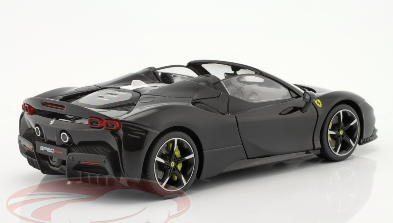 1/18 BBurago 2021 Ferrari SF90 Spider Assetto Fiorano (Black) Diecast Car Model