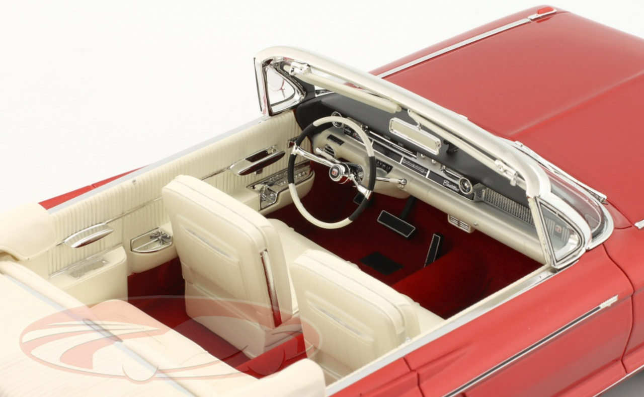 1/18 Mitica 1962 Cadillac Eldorado Biarritz Cabrio Open (Dark Red Metallic) Car Model