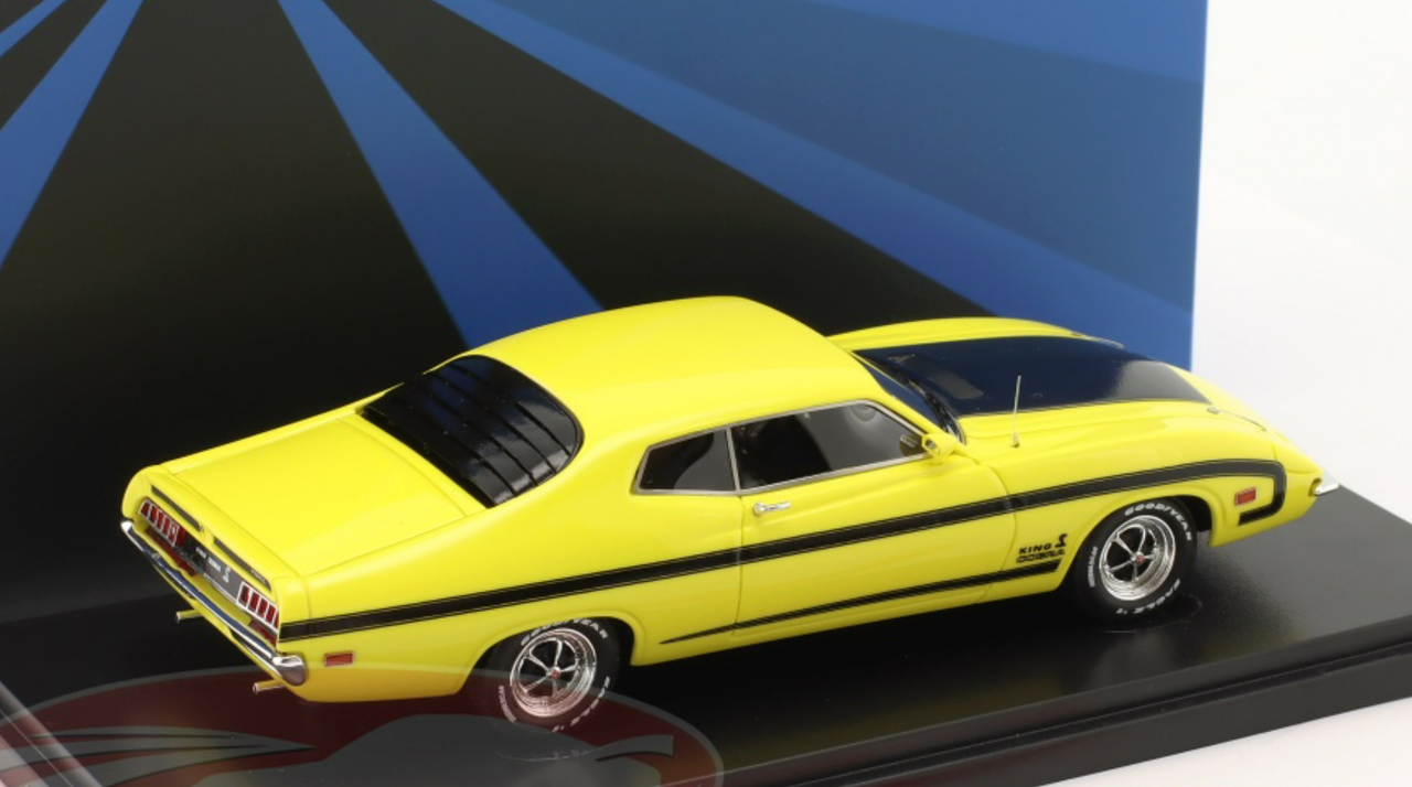 1/43 AutoCult 1970 Ford Torino King Cobra (Yellow) Car Model