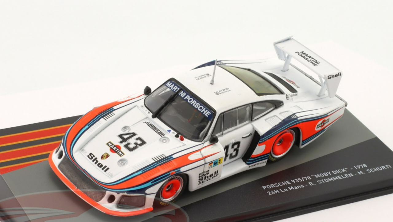 【美品】未開封 1/43 Porsche Moby Dick Le Mans 1978 MARTINI #43 430784743 ＆ DRM Norisring 1978 Shell #40 430786740 2台セット ミニカー 京商 レーシングカー