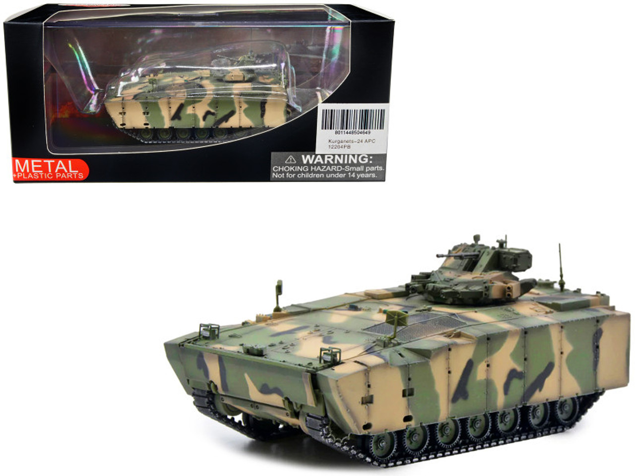 Russian (Object 693) Kurganets-25 Armored Personnel Carrier Camouflage 1/72 Diecast Model by Panzerkampf