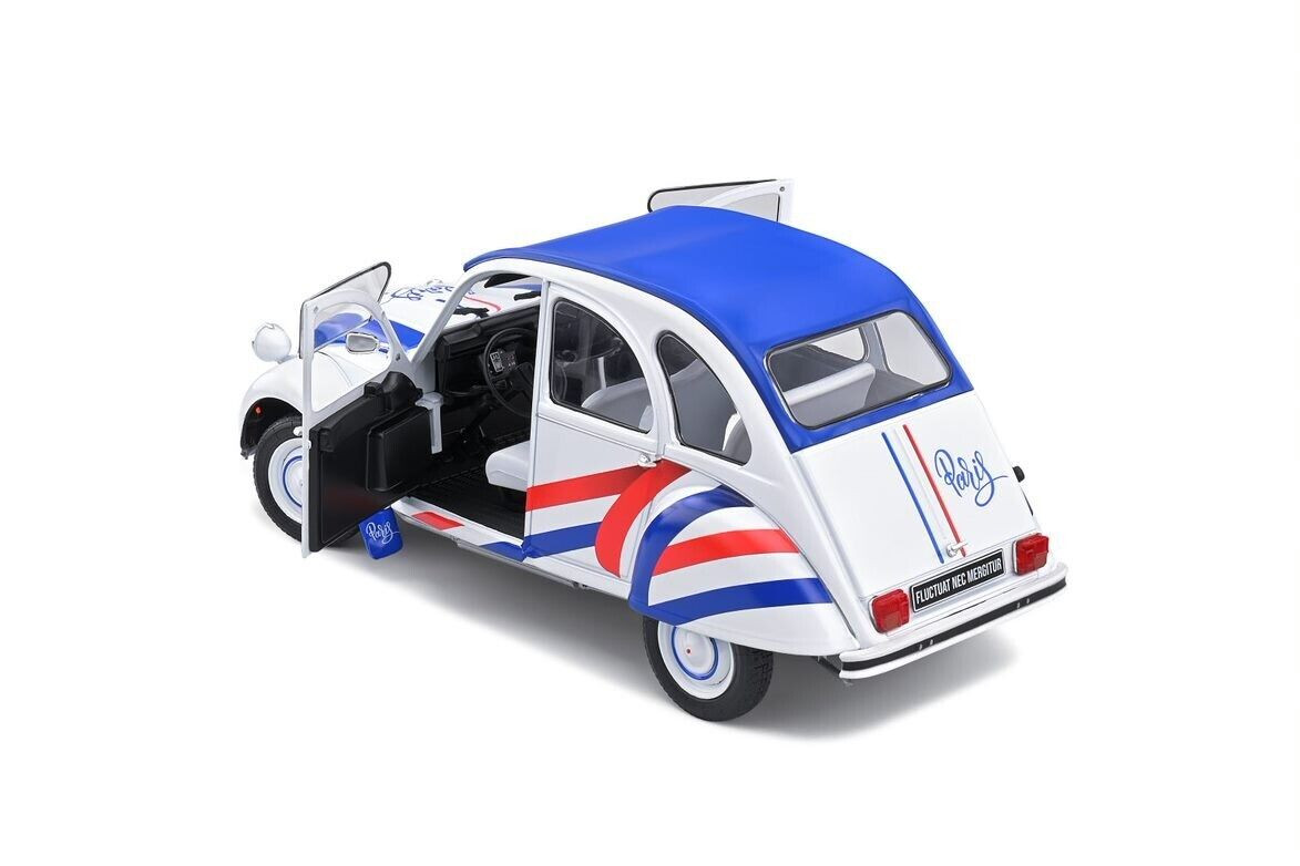 1/18 Solido Citroen 2CV6 Region Paris Diecast Car Model