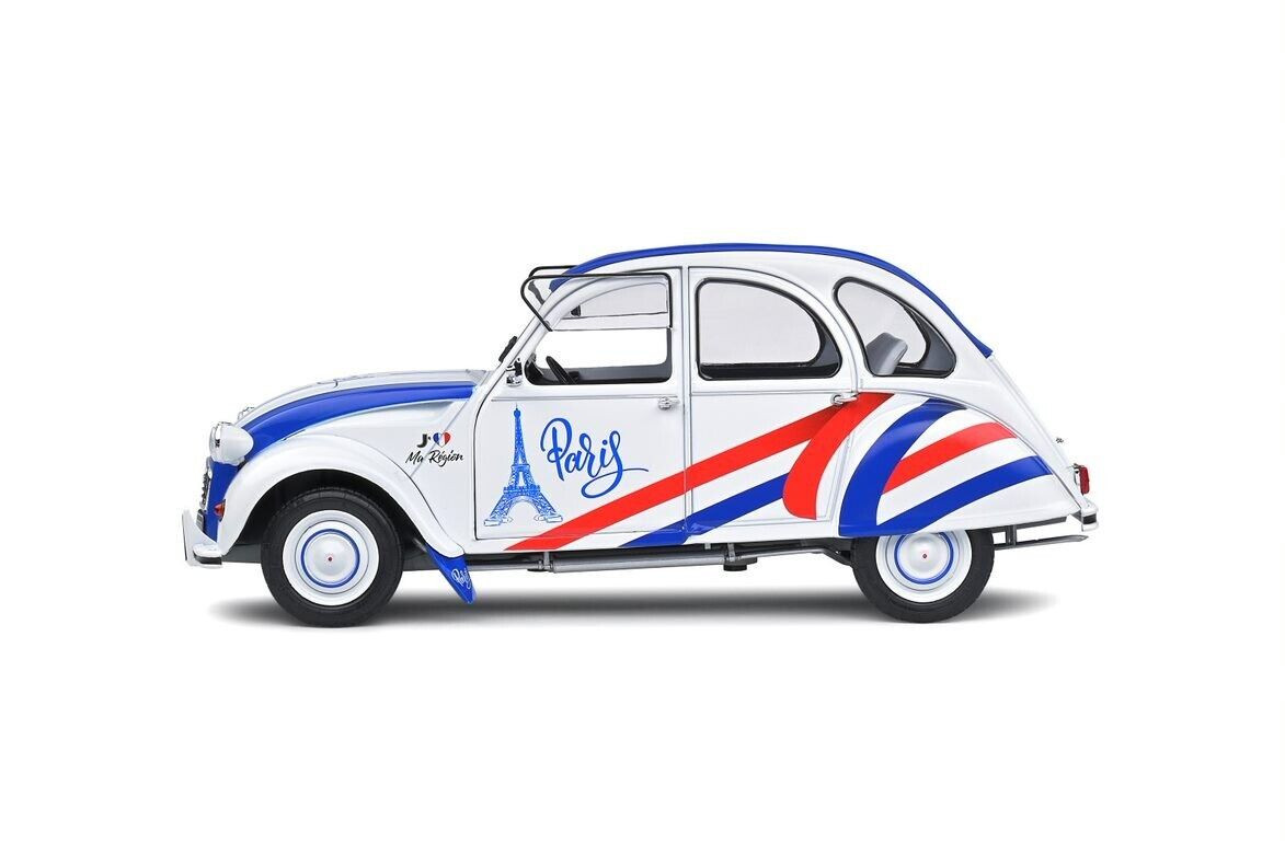 1/18 Solido Citroen 2CV6 Region Paris Diecast Car Model
