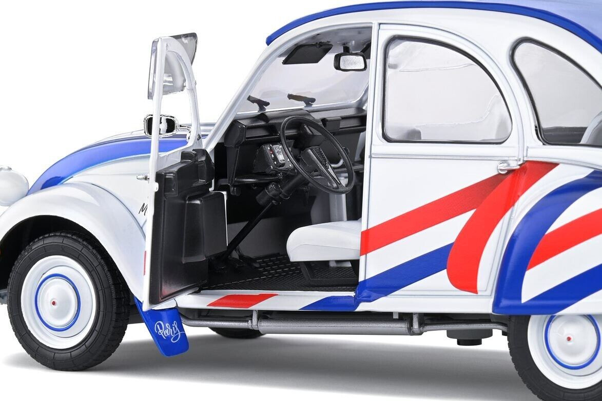 Solido Michelin 2CV ミニカー セット 1/18 Solido Citroen 2CV6 Region Paris Diecast Car Model