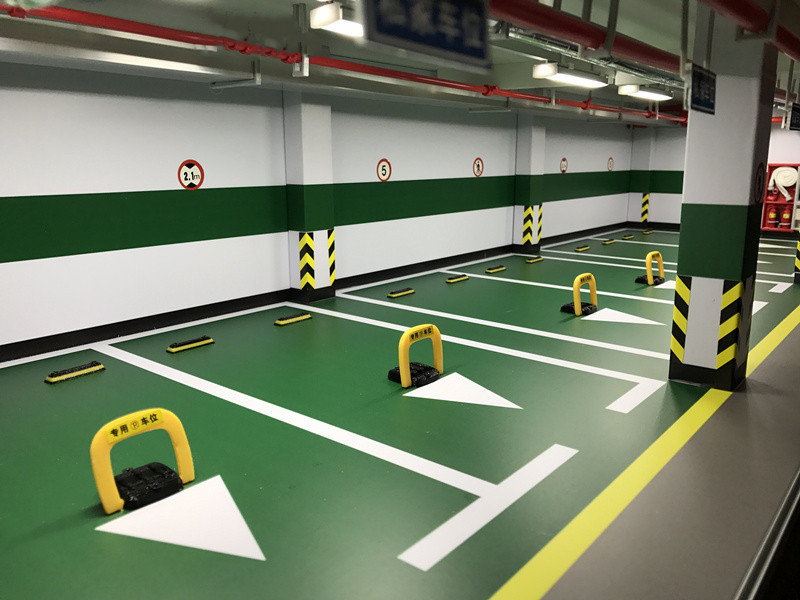 1/18 Six Cars 6 Cars Underground Garage Parking Structure Car