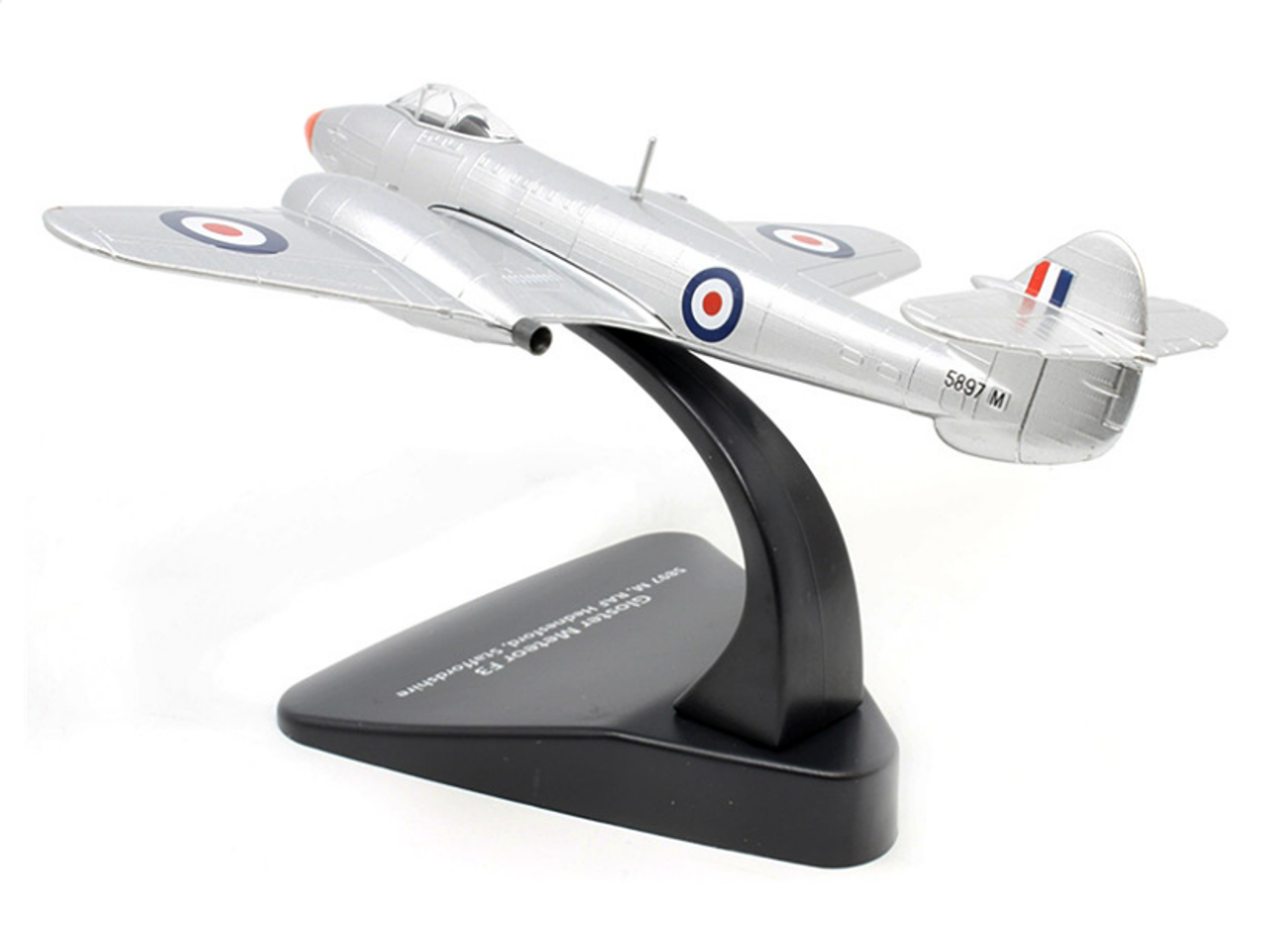 Gloster Meteor F3 Jet Fighter 5897 M RAF Hednesford Staffordshire England "Oxford Aviation" Series 1/72 Diecast Model Aircraft by Oxford Diecast