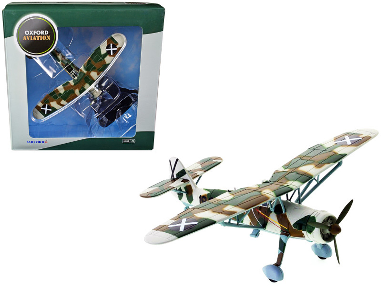 Henschel Hs 126A-1 Reconnaissance Plane A/88 Legion Condor Spain (1938) "Oxford Aviation" Series 1/72 Diecast Model Aircraft by Oxford Diecast