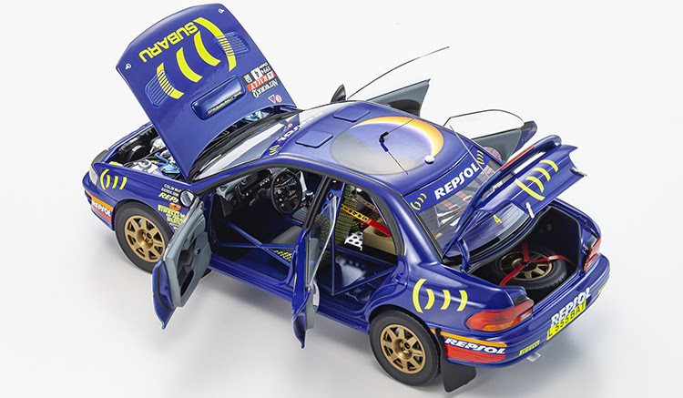 ボンゴ 1/18 Kyosho 1994 #4 Subaru Impreza RAC Winner Drivers Colin McRae