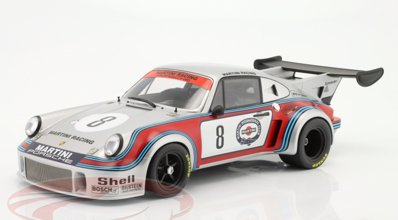 1/12 CMR 1974 Porsche 911 Carrera RSR Turbo #8 750km Nürburgring Martini Racing Gijs van Lennep, Herbert Müller Car Model