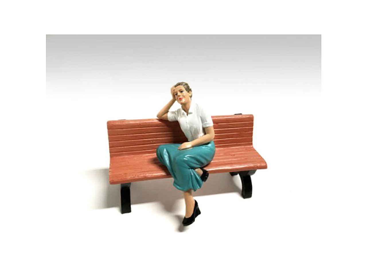 Kristan Sitting Figurine for 1/24 Scale Models by American Diorama