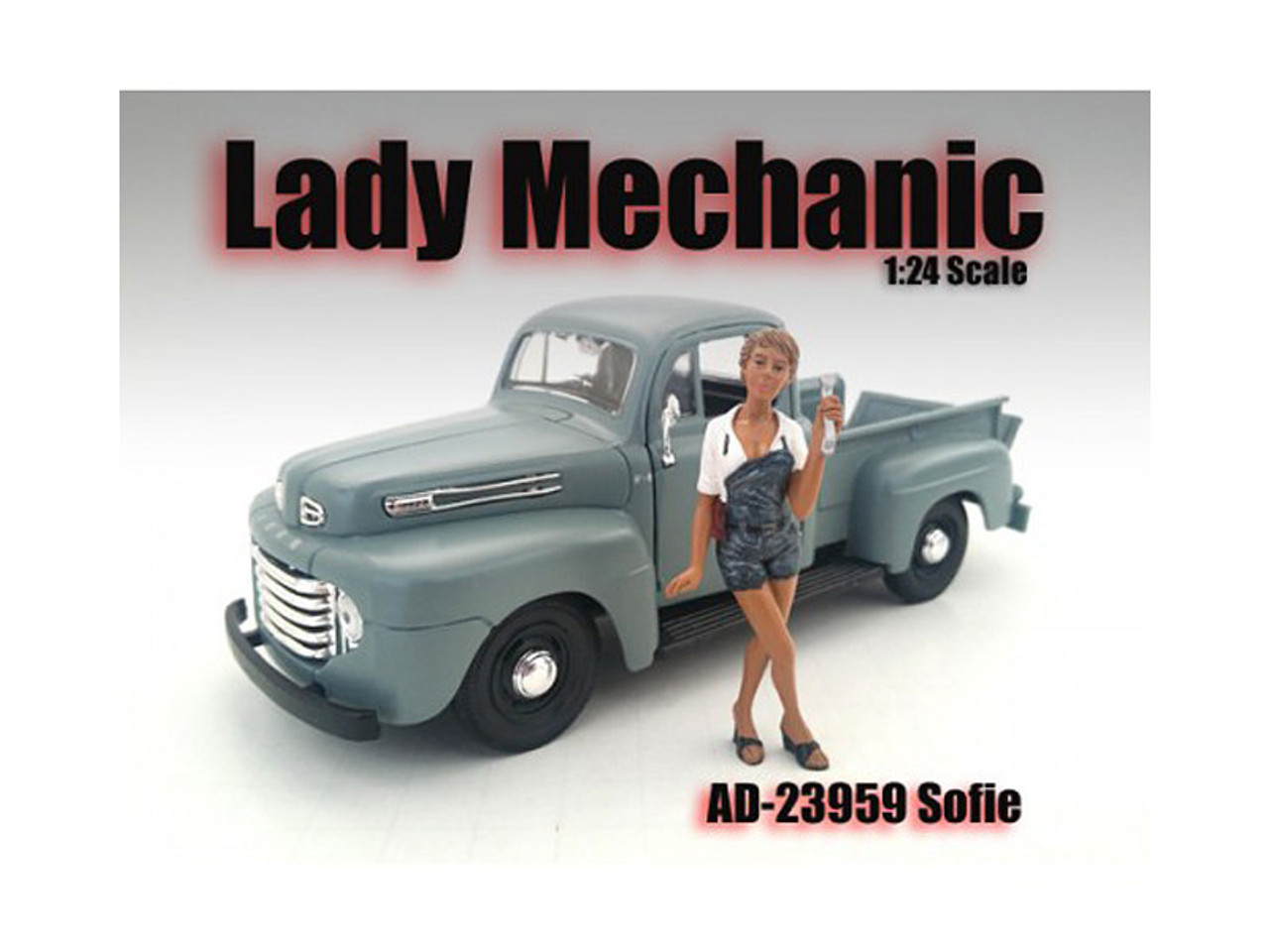 Lady Mechanic Sofie Figure For 1/24 Scale Models by American Diorama