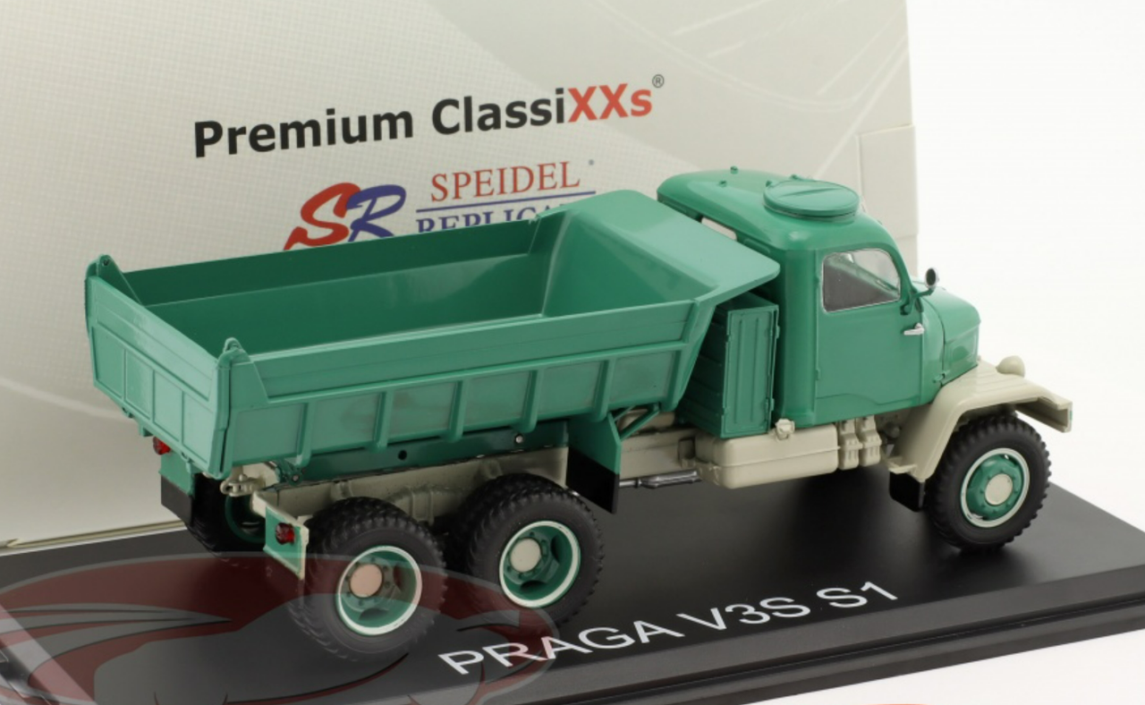 Diecast 1/43 Scale PRAGA-V3S-S1 Off-road Vehicle Dump Truck Alloy