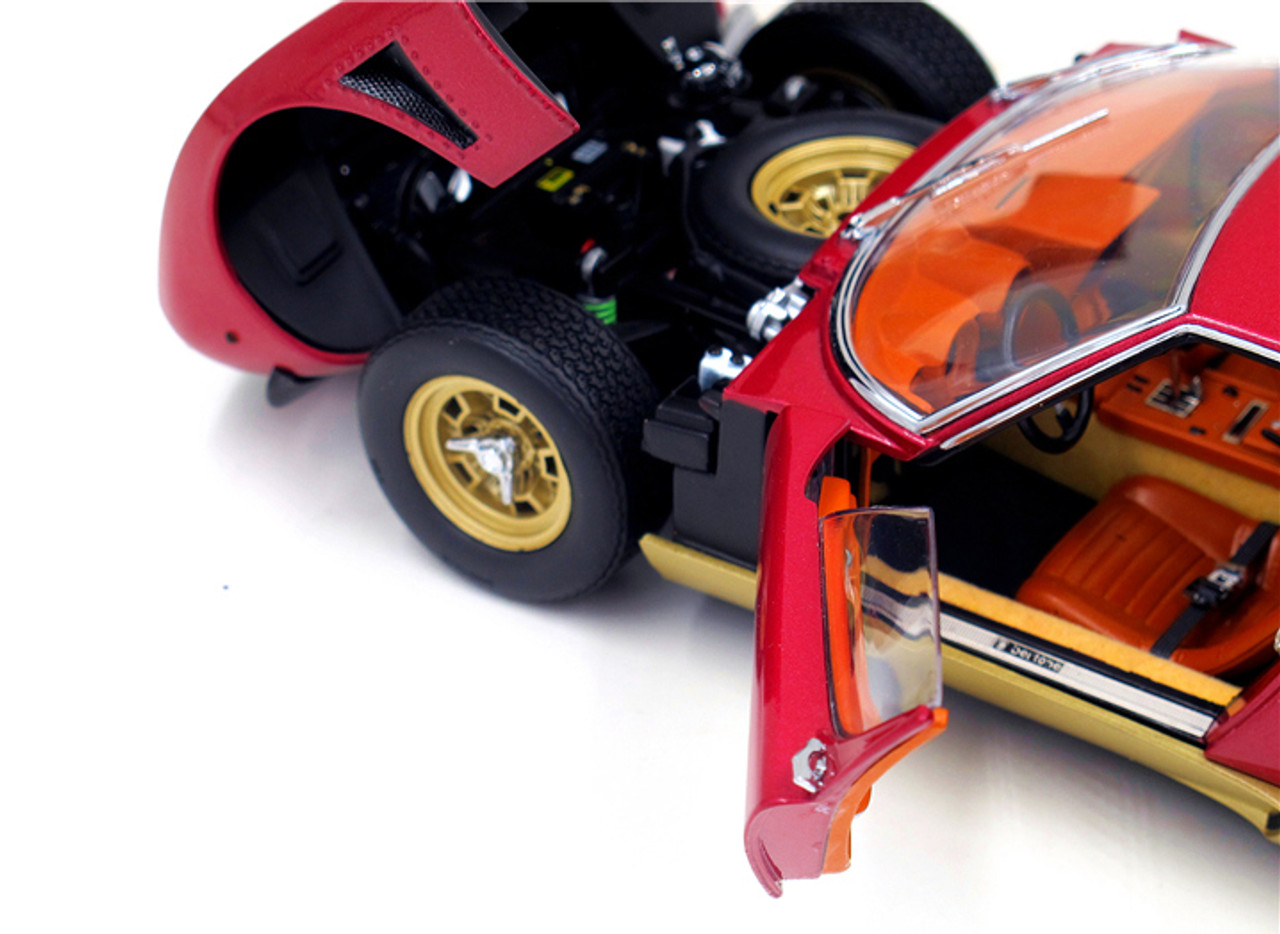 1/18 Kyosho Lamborghini Miura Jota Svj (Red) Diecast Car