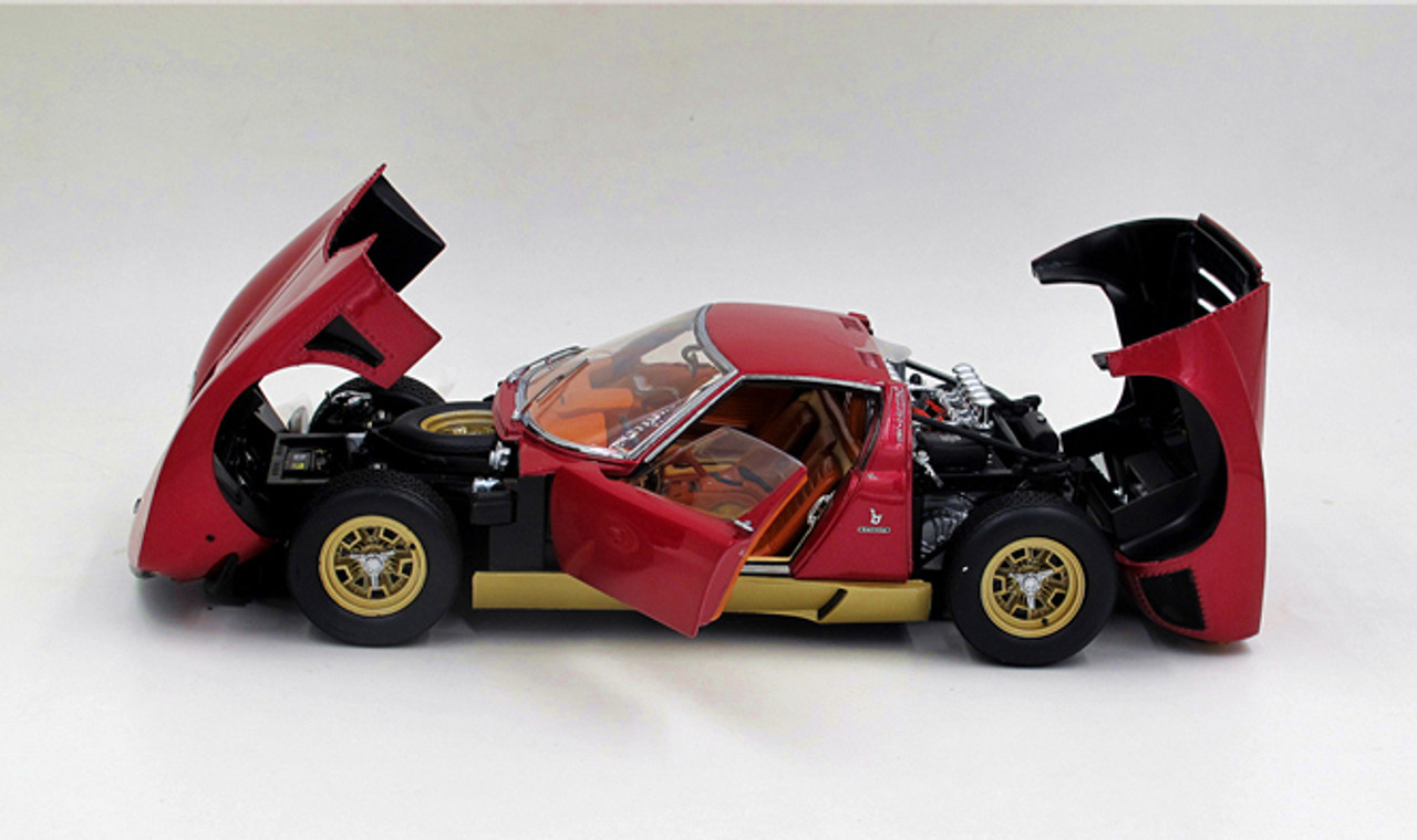 1/18 Kyosho Lamborghini Miura Jota Svj (Red) Diecast Car