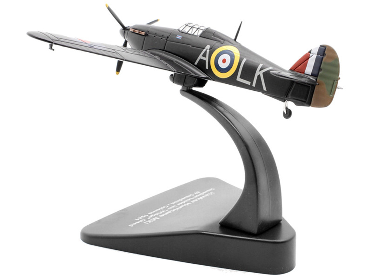 Hawker Hurricane MK I Fighter Plane Squadron Leader Ian "Widge" Gleed 87 Squadron. Colerne England (1941) "Oxford Aviation" Series 1/72 Diecast Model Aircraft by Oxford Diecast