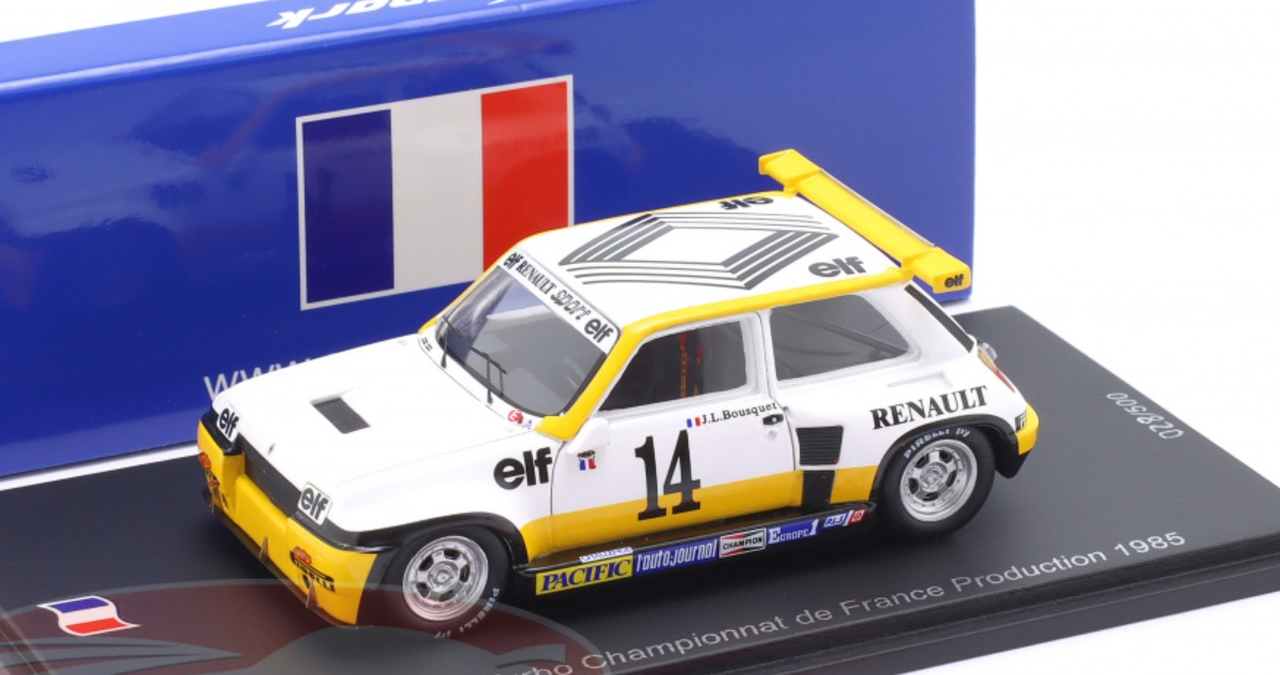 1/43 Spark Renault R5 Turbo No.14 Championnat de France  Production 1985 Jean-Louis Bousquet Car Model