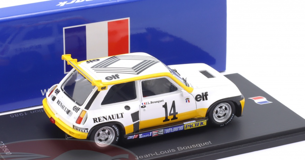 1/43 Spark Renault R5 Turbo No.14 Championnat de France  Production 1985 Jean-Louis Bousquet Car Model