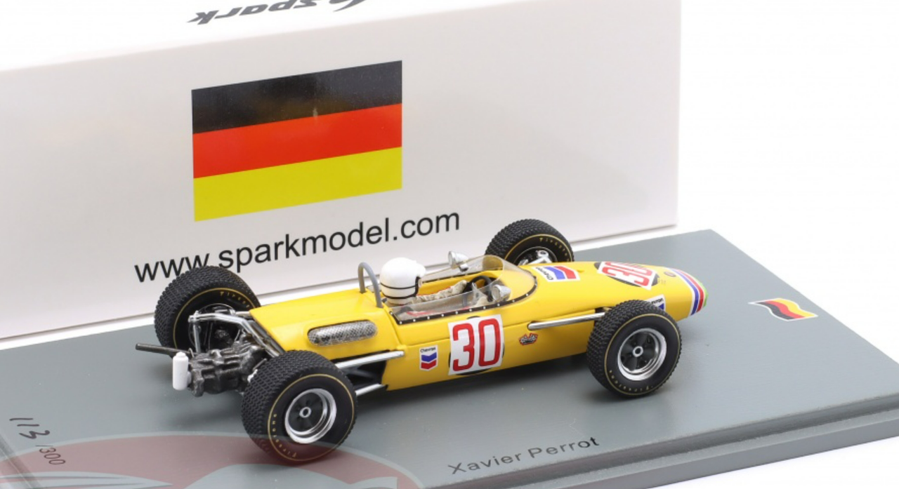 1/43 Spark Brabham BT23C No.30 F2 German GP 1969 Xavier Perrot Car Model