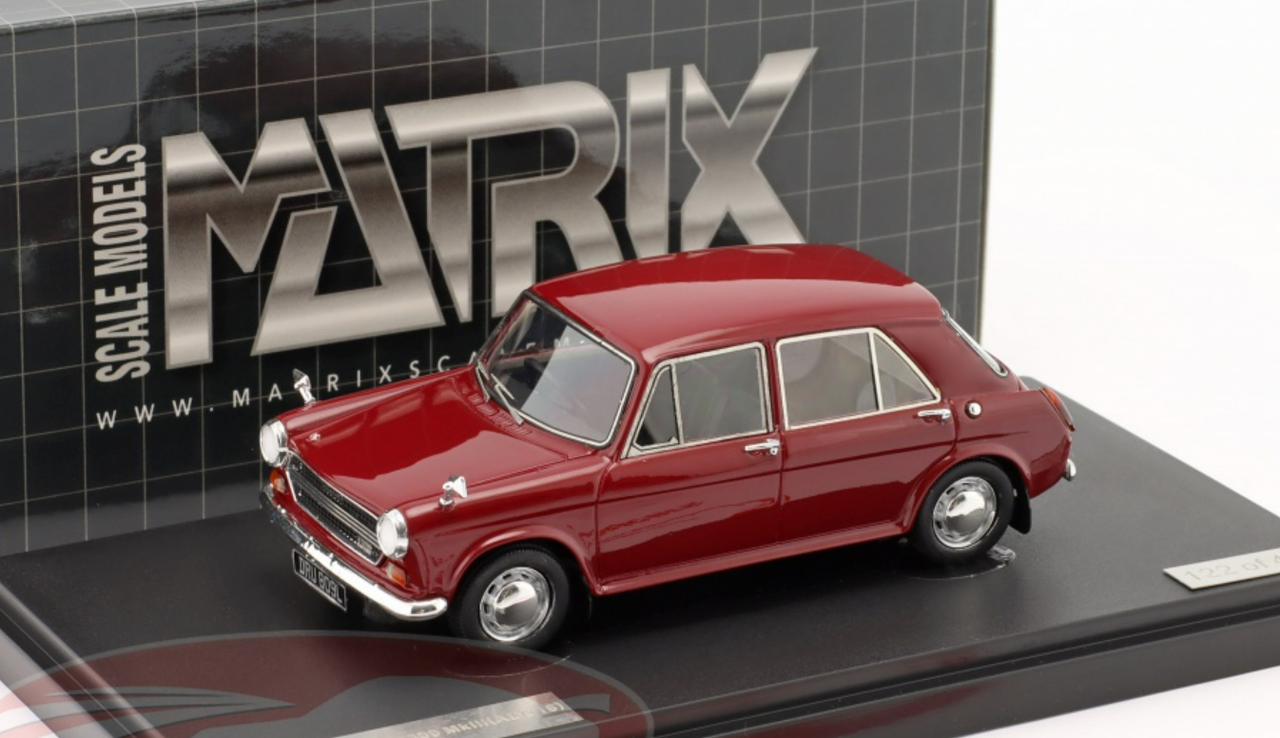 1/43 Matrix 1971-1974 Austin 1300 MK3 (AD016) (Damask Red) Car Model