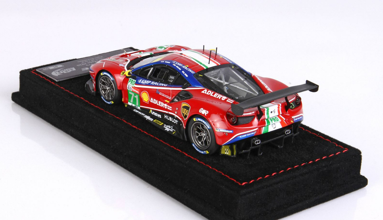 1/43 BBR 2020 Ferrari 488 GTE Evo #51 24h LeMans AF Corse James Calado, Alessandro Pier Guidi, Daniel Serra Car Model