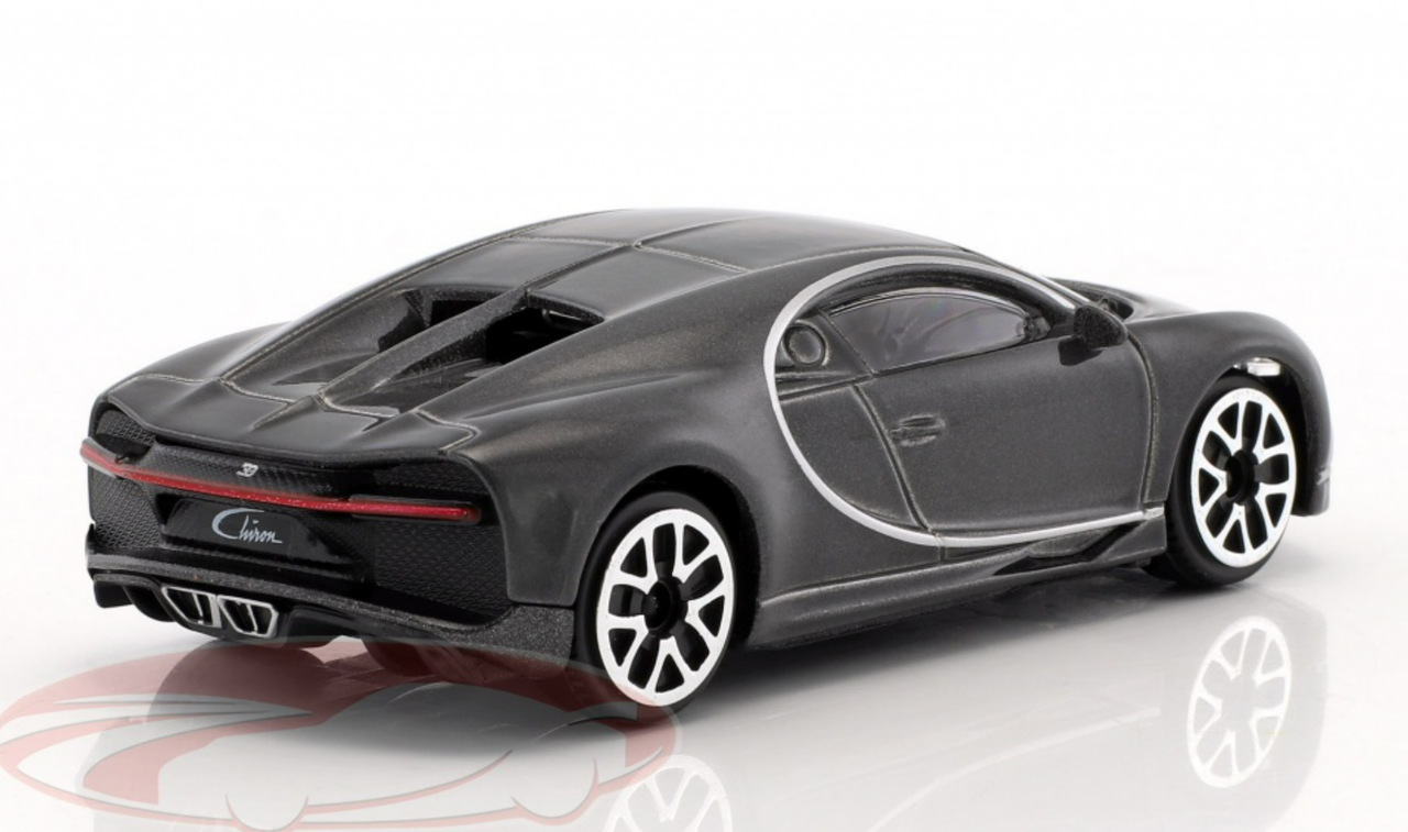 1/43 BBurago Bugatti Chiron (Dark Grey Metallic) Car Model